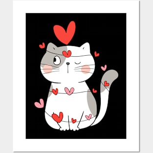 CAT LOVE Posters and Art